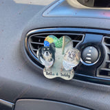 Personalised Photo Car Air Freshener Vent Clip - More Shapes Available