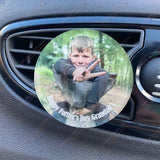 Personalised Photo Car Air Freshener Vent Clip - More Shapes Available