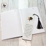 Personalised Bee Kind large Metal Bookmark, Gifts For Her, Letterbox Gift, Positivity Present