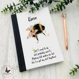 Personalised Floral Bee Notebook, Shit I Need To Do But Probably Won’t, Swearing Book, Gift For Her, Bee Journal, Birthday Gifts