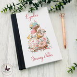 Personalised Sewing Notebook, Sewing Treads Needles Fumbles, Dressmaking Journal, Sewing Themed Gift, Crafters Sketch Book