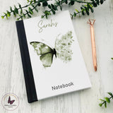 Personalised Notebook, Motivational Gifts, Pink Butterfly Gift, Teacher Gift, Journal Stationery
