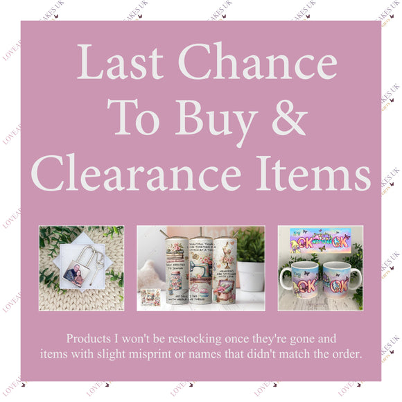 Clearance - Last Chance To Buy