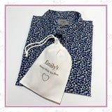 Personalised drawstring pouch for Always With You memorial bear with name printed