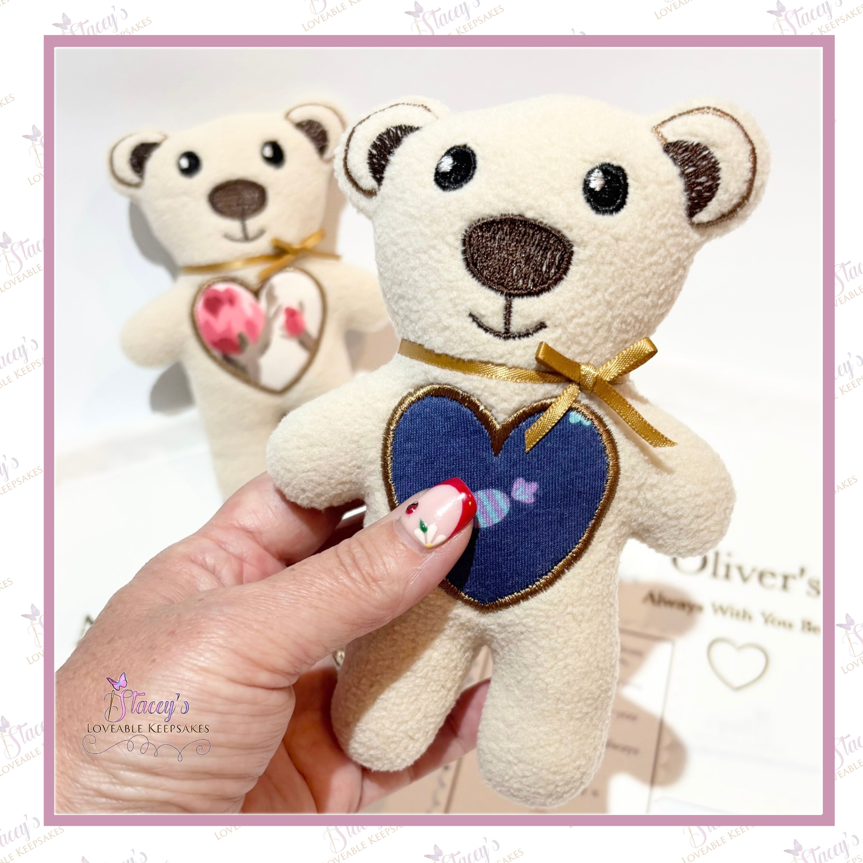 Always With You Bear – Personalised Memory Bear from Loved One's Clothing with Optional Angel Wings