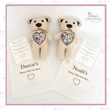 Always With You Bear – Personalised Memory Bear from Loved One's Clothing with Optional Angel Wings