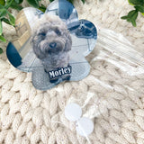 Refill scent pads displayed beside a personalised photo car vent air freshener