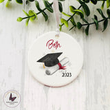 Personalised Graduation Bauble, Class Of 2023, University Gifts, Graduate Gift For Her & Him, Hanging Decoration , Well Done Gift
