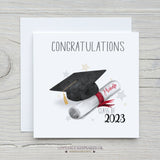 Personalised Graduation Card, Congratulations Gift Idea, Well Done Gift, On Your Graduation, Class Of 2023, Graduation Gard For Him Her