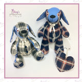 Regular Joined Memory Dog - Made From Loved One’s Clothing