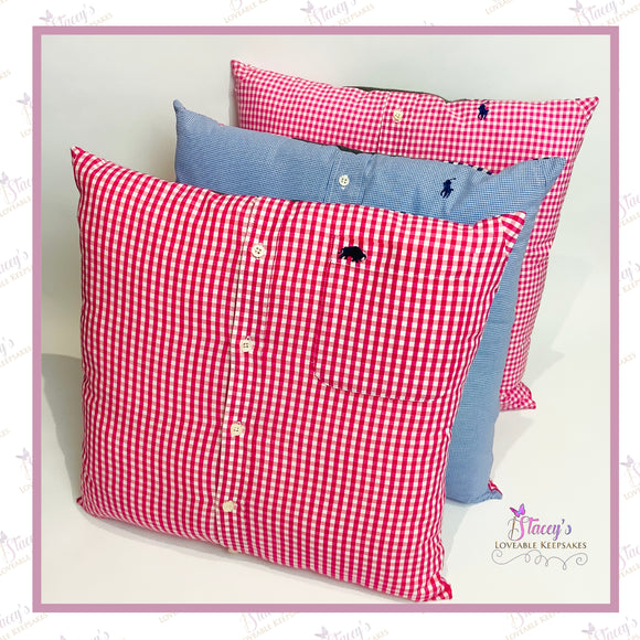 Memory Cushion - Made From Loved One’s Clothing