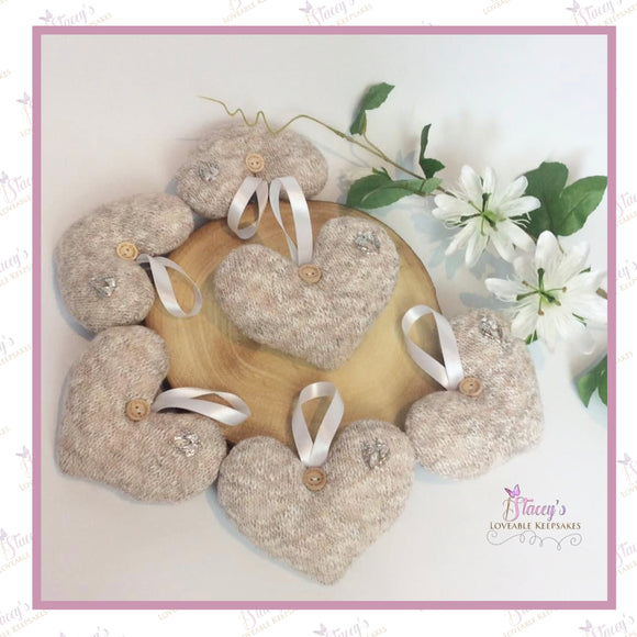 Memory Hanging Heart – Made from Loved One’s Clothes