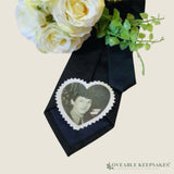 Personalised Memorial Heart Photo Patch | Wedding Day Keepsake