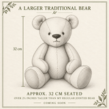 Robin – Traditional Jointed Memory Bear | Coming Soon