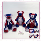 Button Joined Mini Bear - Made From Loved One’s Clothing