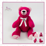 Button Joined Mini Bear - Made From Loved One’s Clothing