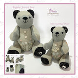 Button Joined Mini Bear - Made From Loved One’s Clothing