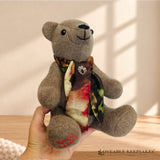 Mini Jointed Memory Bear – Handmade From Loved One’s Clothing