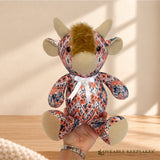 Small Memory Highland Cow Keepsake - Made from Loved One's Clothing