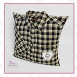 Memory Cushion With Arm & Collar - Made From Loved One’s Clothing