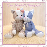 Standard Memory Cat - Made From Loved One’s Clothing