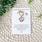 Robin Memorial Keyring With Personalised Poem Card