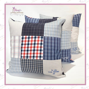 Patchwork Memory Cushion - Made From Loved One’s Clothing