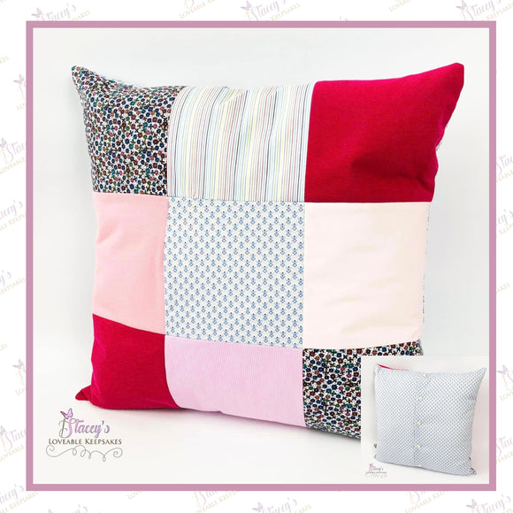 Patchwork Memory Cushion - Made From Loved One’s Clothing