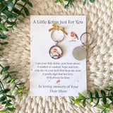 Robin Memorial Keyring With Personalised Poem Card