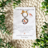 Robin Memorial Keyring With Personalised Poem Card