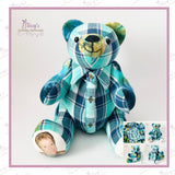 Regular Button Joined Memory Bear - Made From Loved One’s Clothing