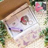 Robin remembrance keepsake in gift packaging with card and envelope, memory gift from clothing.