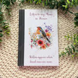 Personalised Letters To Heaven Notebook, Robin Flowers Gift, Memorial Gift, Bereavement Gift, Condolences Journal, Thinking Of You (Copy)