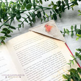 Handmade Robin Fabric Corner Bookmark - Book Lover Gift