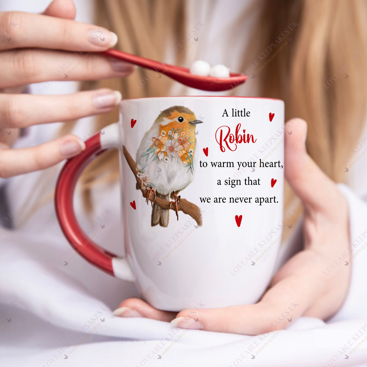 Robin Red Spoon Mug – A Heartfelt Keepsake – Loveable Keepsakes UK