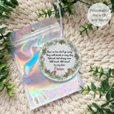 Personalised Robin Memorial Bauble – Acrylic Remembrance Wreath Decoration