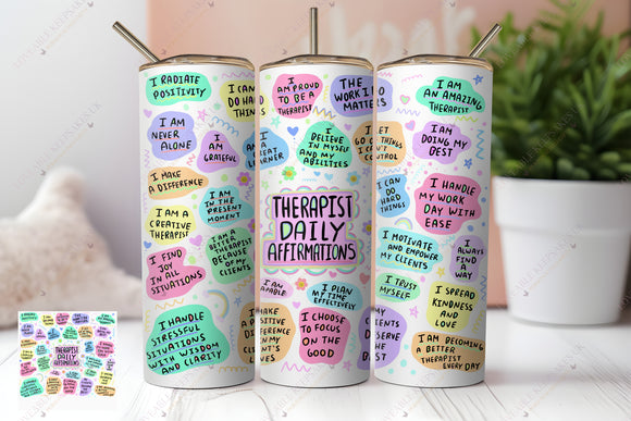 Therapist Daily Affirmations 20-oz Skinny Tumbler