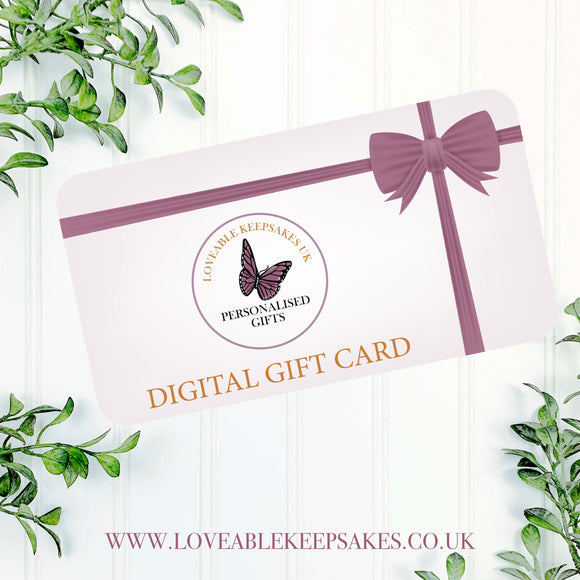 Digital Gift Card, Instant Delivery, Online Shopping, E-Gift Card, Last Minute Gift, Virtual Gift Voucher