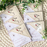 Handmade Robin Fabric Corner Bookmark - Book Lover Gift
