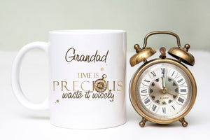 Personalised Time is Precious Mug, Positivity Gifts, Coffee Mug, Christmas Gift, Birthday Gift, Home Decor