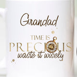 Personalised Time is Precious Mug, Positivity Gifts, Coffee Mug, Christmas Gift, Birthday Gift, Home Decor
