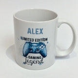 Personalised Gamer mug, Limited Edition design Controller, Gifts For Him Her, Stocking Filler, Birthday Day Cup
