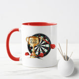 Personalised Team Player Dartboard Mug, Fathers Day Cup, Gift For Him