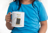 Personalised Limited Edition Phone Addict Mug, Red Blue Gold Mug, Birthday Gift, Christmas Mug, Limited Edition Gift