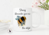 Personalised Bee Mug, Mothers Day Cup , Motivational Gifs, Home Decor, Gift For Friends
