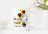 Personalised Sunflower Be Positive Mug, Inspirational Sayings Mug, Positive Gift, Self Care Mug, Unique Gifts