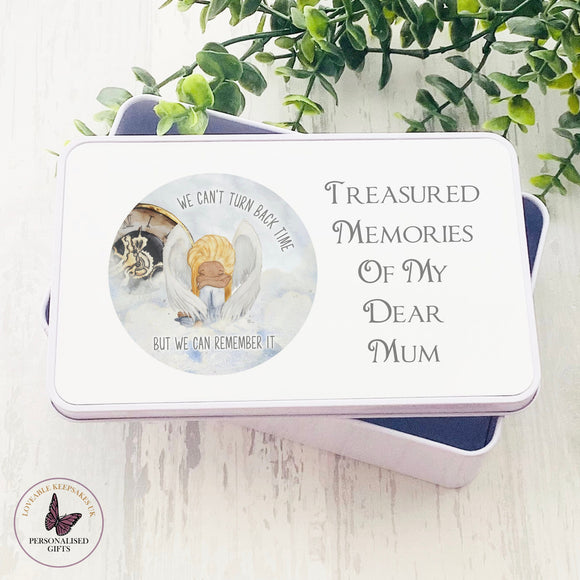 Personalised Treasured Memories Tin, Keepsake Gift, Thinking Of You Gift Ideas, Customise Gift, Gift For Her