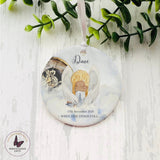 Personalised Memorial Gift, Memorial Bauble, Ceramic Hanging Decoration, Remembering Loved Ones