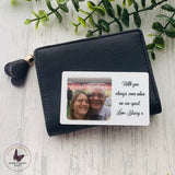 Personalised Photo & Message Metal Insert Card, Purse Wallet Card, Keepsake Gifts, Pocket Token, Anniversary Gifts