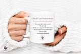 Positive Affirmations Mug, Best Friend Gift, Rainbow Book Stack, Self Care Gift For Her, Personalised White Ceramic Mug,